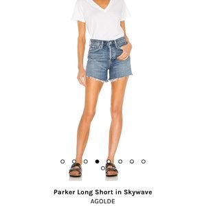 Agolde Parker Long Short - Skywave - Size 26 - NWT